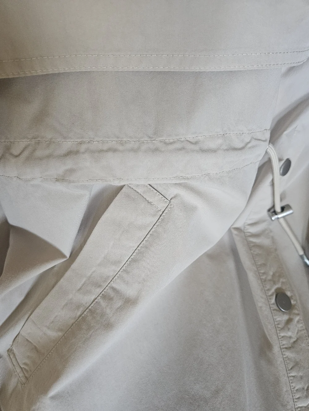 Free People Neutral Beige Longline Trench Coat - Picture 15 of 17